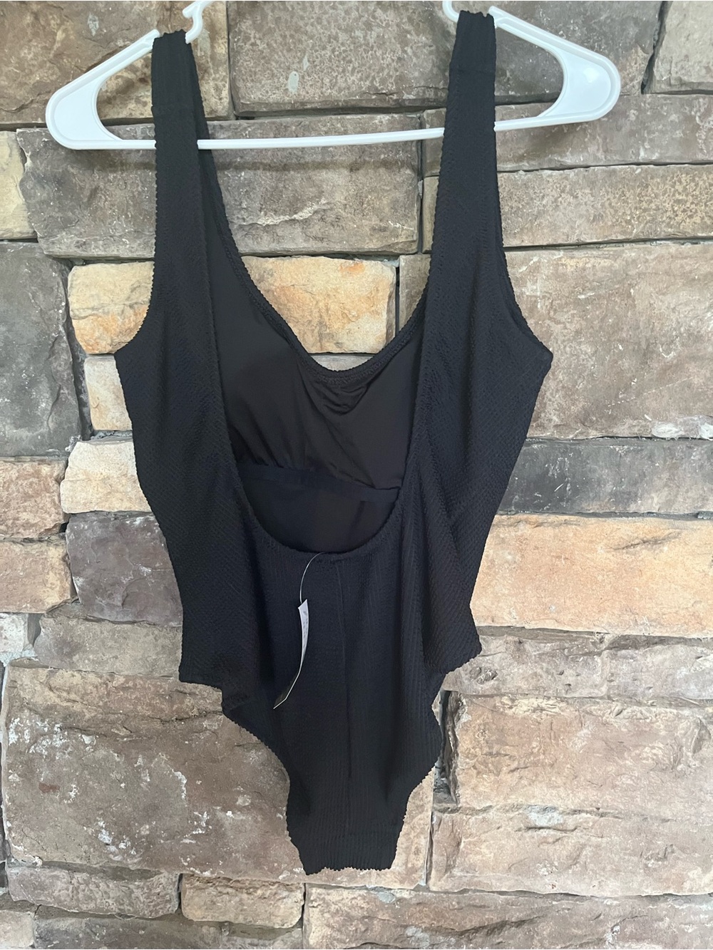 J.Crew Claudia Scrunchie One-Piece Swimsuit Black Women’s Size 12 NWT - Picture 5 of 11